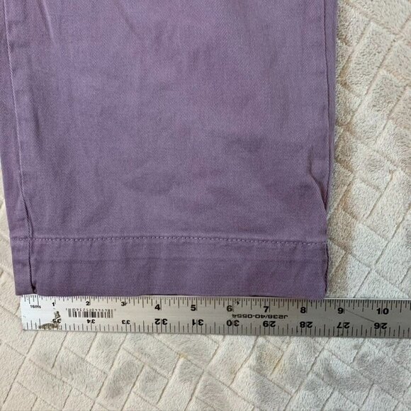 Pull & Bear Womens Small Denim Jeans Lavender Purple Straight Ankle Mid Rise - Picture 13 of 15